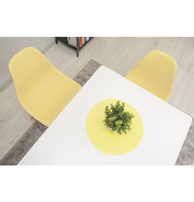 Set jedálenských stoličiek OSAKA krémové (hnedé nohy) 4ks