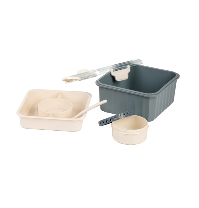 Obedový box POPPIE modrý 896045