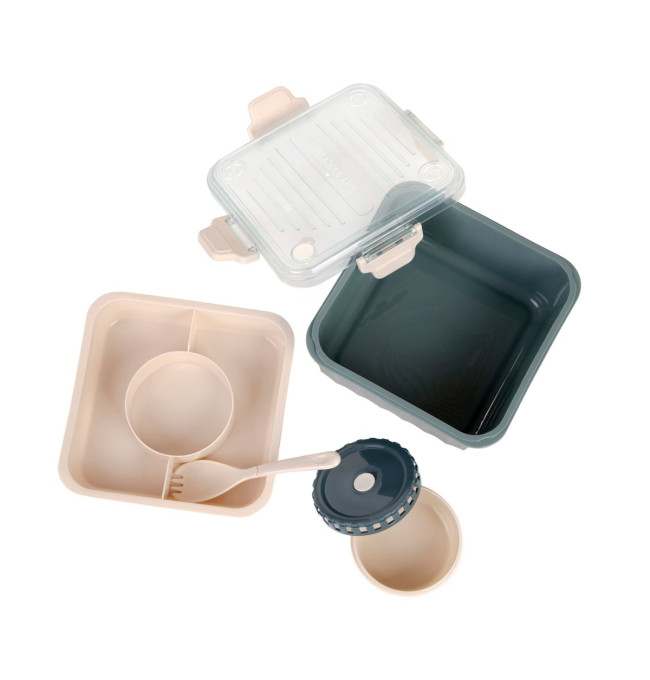 Obedový box POPPIE modrý 896045