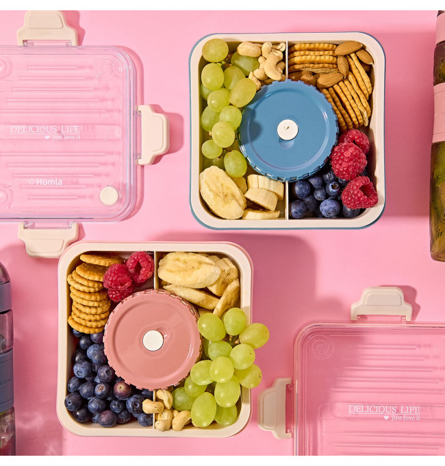 Obedový box POPPIE modrý 896045