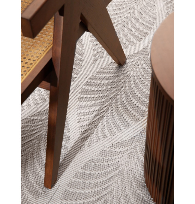 Obojstranný koberec Hanse Home Duet Liora biely / sivý kruh