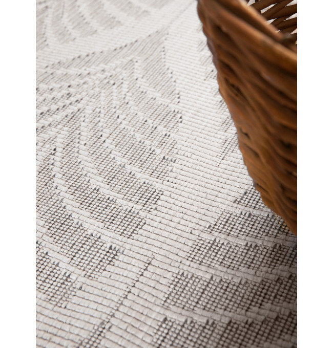 Obojstranný koberec Hanse Home Duet Liora biely / sivý kruh