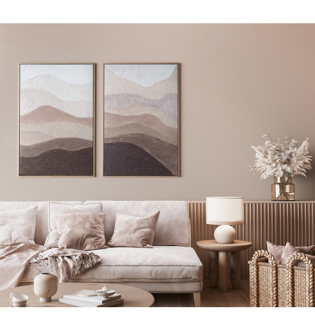 Obraz v ráme 678A hnedý / béžový