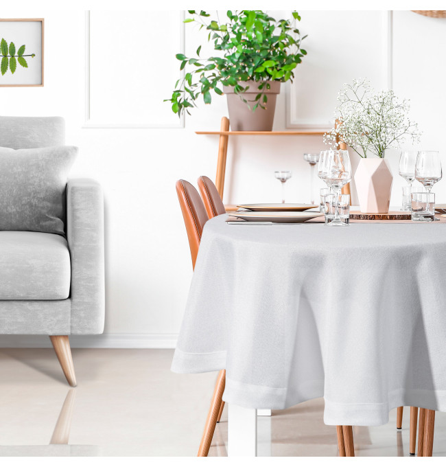 Obrus BIANCA 2 biely kruh