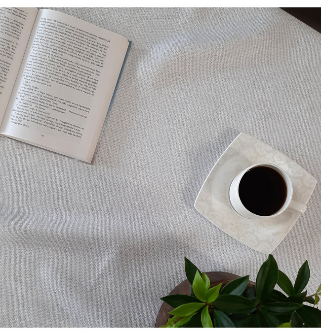 Obrus BIANCA 2 biely kruh