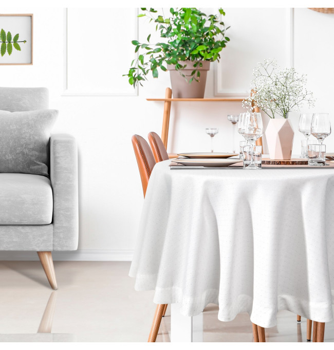 Obrus ELIZA  biely kruh