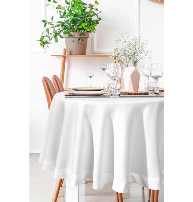 Obrus ELIZA  biely kruh