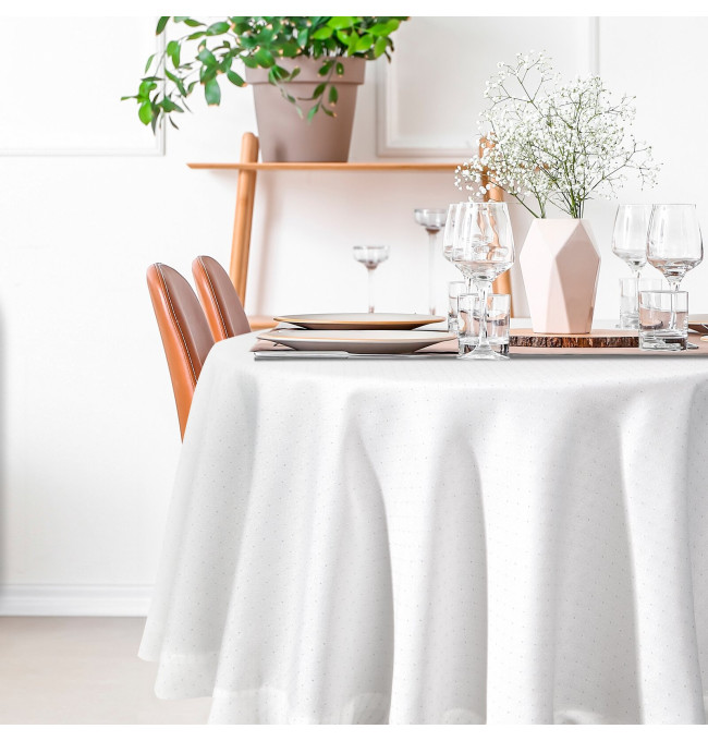 Obrus ELIZA  biely kruh