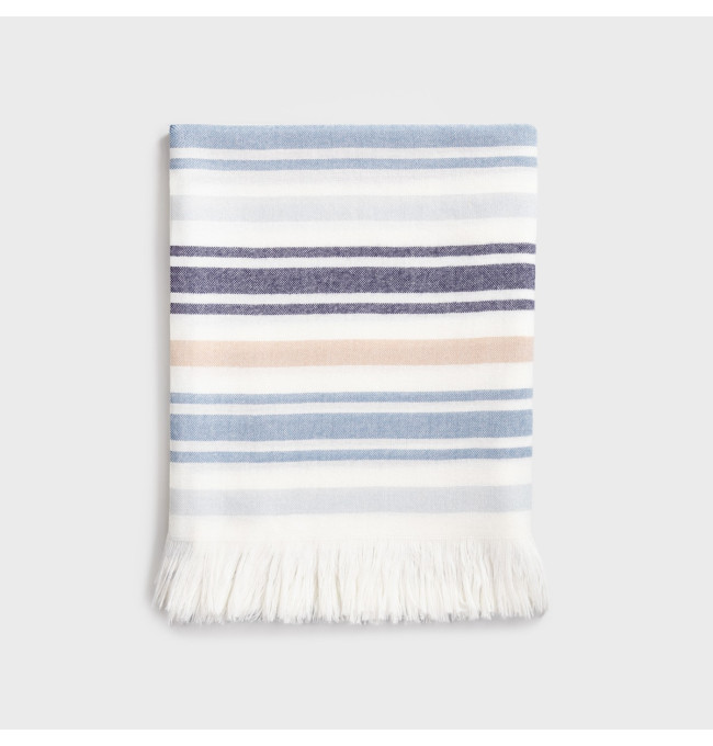 Deka TERRAS biela s pruhmi 241483