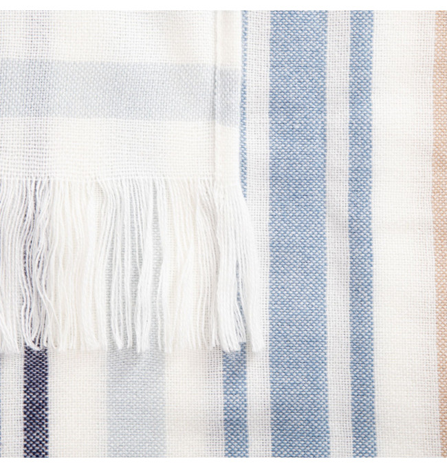 Deka TERRAS biela s pruhmi 241483