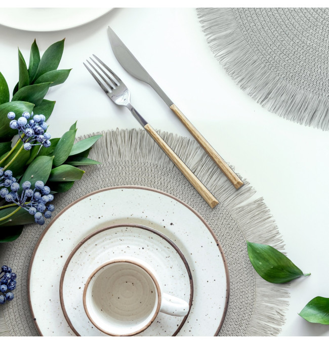 Podložka pod tanier BOHO 1 sivá