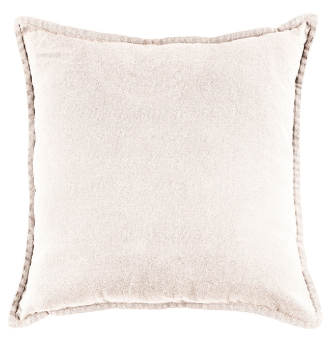 Štvorcový vankúš STONEWASH krémový