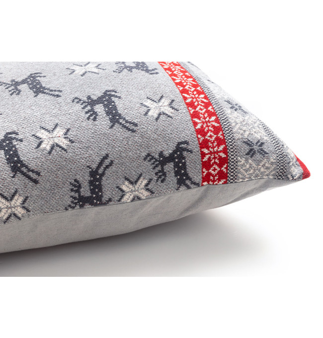 Štvorcový vankúš  SWEET DEER sivý