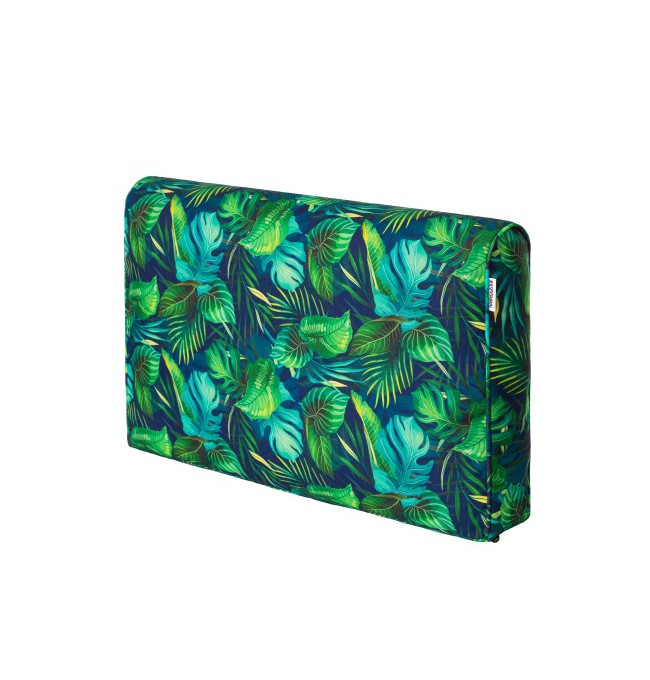 Vankúš na ratanovú stoličku NEL R3 modré lístie