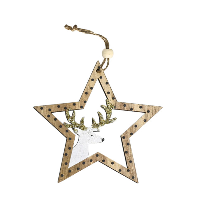 Vianočná dekorácia KL-21X12 hnedá (2 ks)