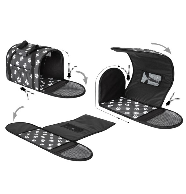 Prepravná taška TUBE R2 labky, grafitová