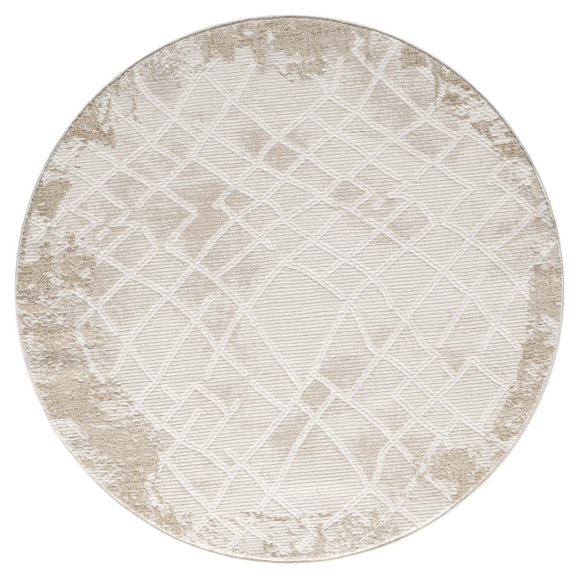 Koberec Antique 215 krémový, kruh