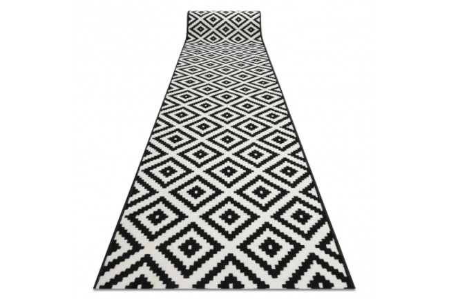 Behúň BCF MORAD Ruta romby čierny / krém