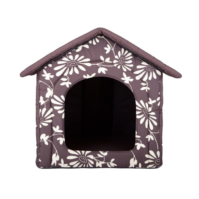 Búda pre psa R3 kvety, hnedá
