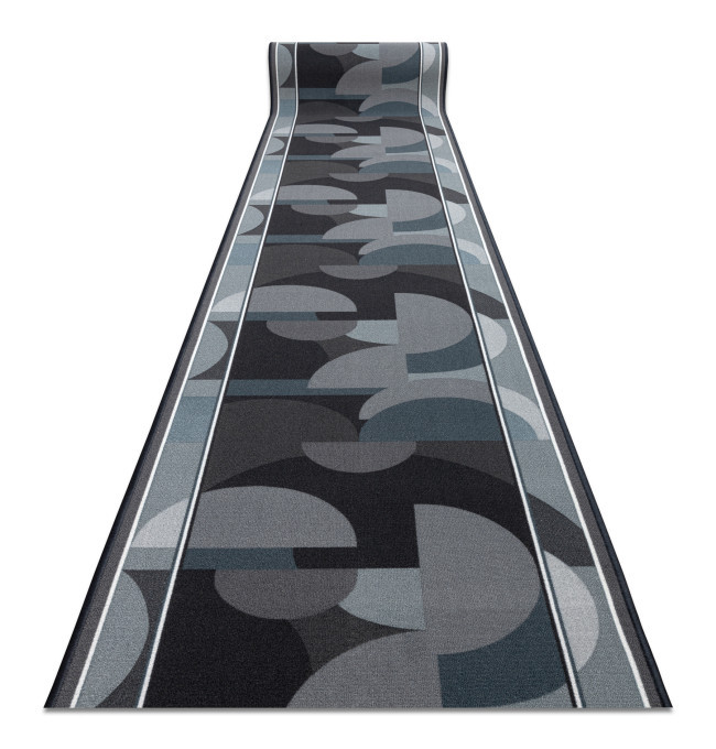 Protišmykový behúň MALIS geometrický, sivý - Výpredaj