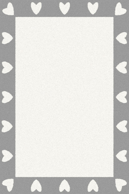 Koberec Agnella Soft Heart sivý, popol