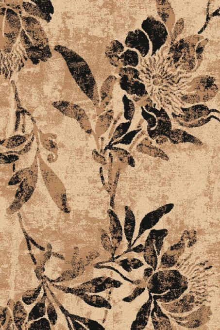 Koberec Agnella Standard Floris čierny