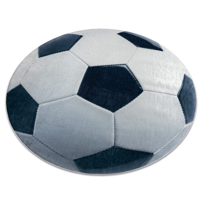 Detský koberec protišmykový BAMBINO 38540 Lopta, čierny / biely