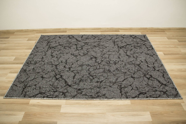 Koberec Marble 75 mramor, sivý / čierny