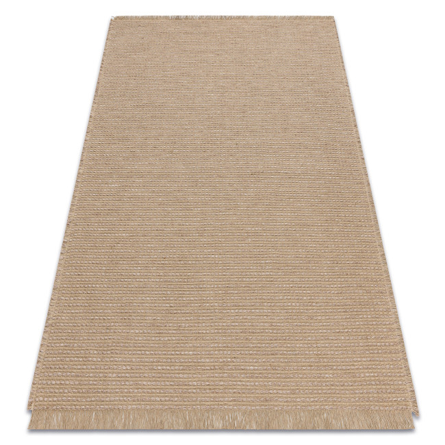 Koberec JUTE 3652 so strapcami, sivý / béžový