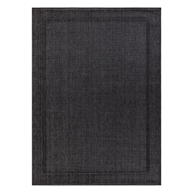 Šnúrkový koberec SIZAL TIMO 5979 outdoor čierny