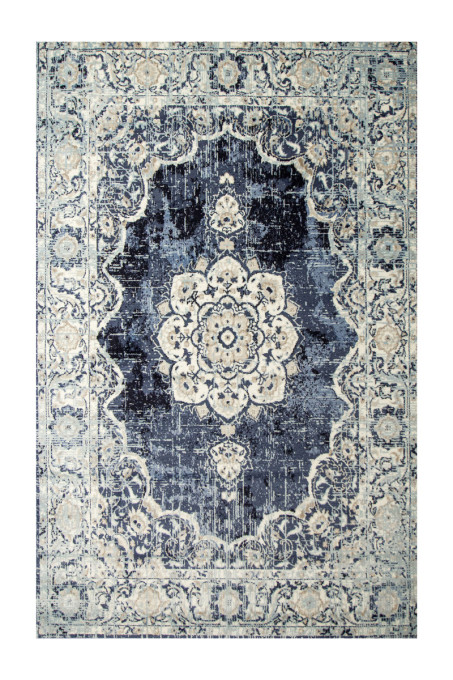 Koberec Victoria 7094A Ornament, modrý / krémový