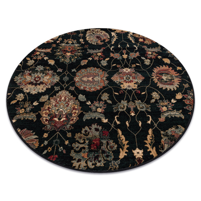 Koberec SUPERIOR LATICA tmavomodrý kruh