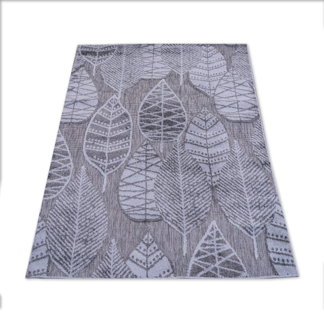 Koberec Modena lístky sivý