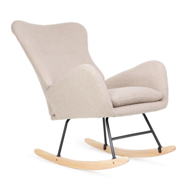 Hojdacie kreslo LUNNIE béžové TEDDY BOUCLÉ 856766 Hojdacie kreslo LUNNIE béžové TEDDY BOUCLÉ 856766