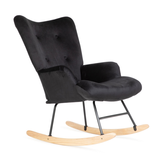 Hojdacie kreslo MOSS čierne 856728 Hojdacie kreslo MOSS čierne 856728