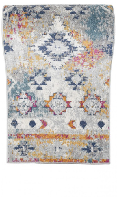 Behúň LAZUR G003A biely / tmavomodrý