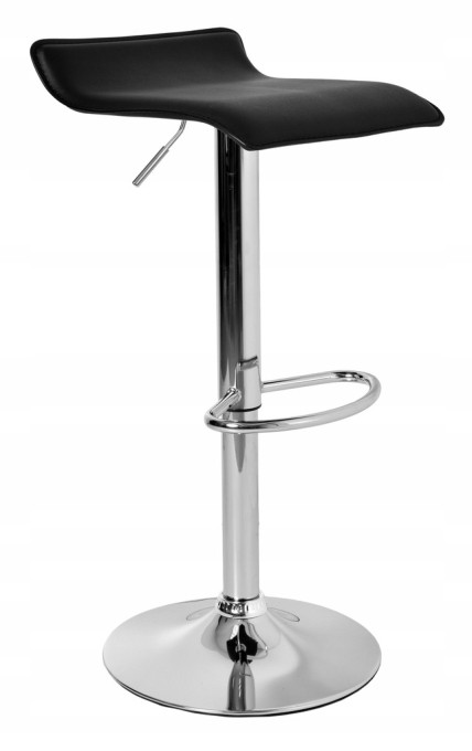 Barová stolička PORTI strieborná / čierna