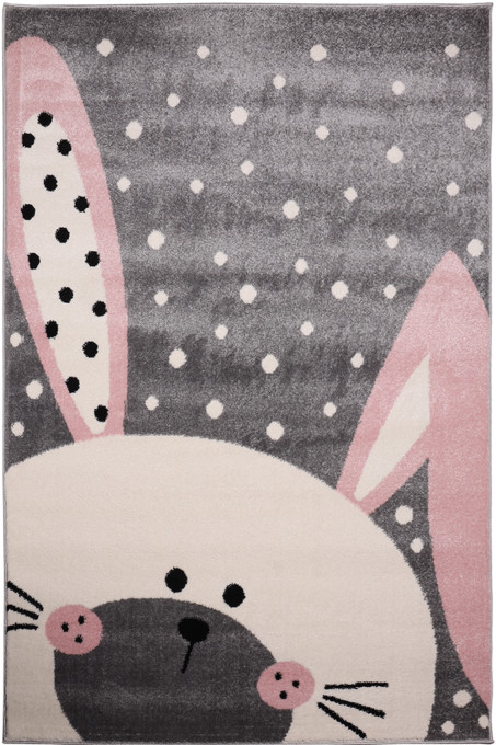 Detský koberec Kiddy D068A/1050 sivý