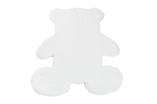 Koberček RABBIT FUR TEDDY BEAR biely