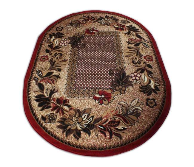 Koberec BCF Alfa 01 červený - ovál