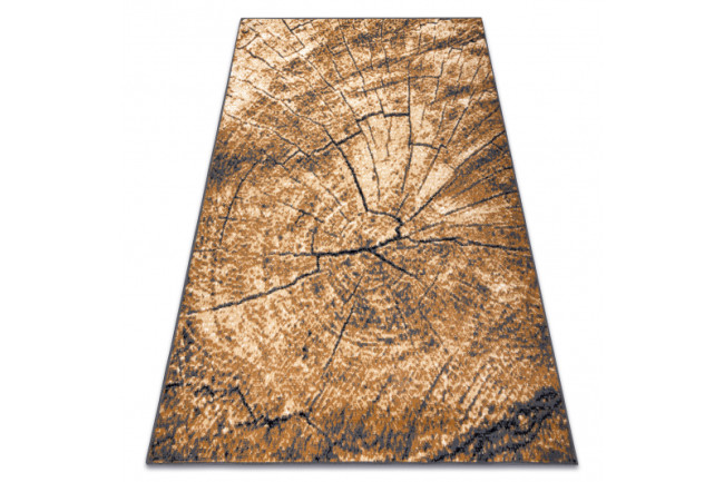 Koberec BCF Morad PEŇ drevo sivý / béžový / staré zlato