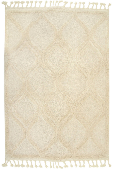 Koberec Berber 7063 Romby 3D slonová kosť