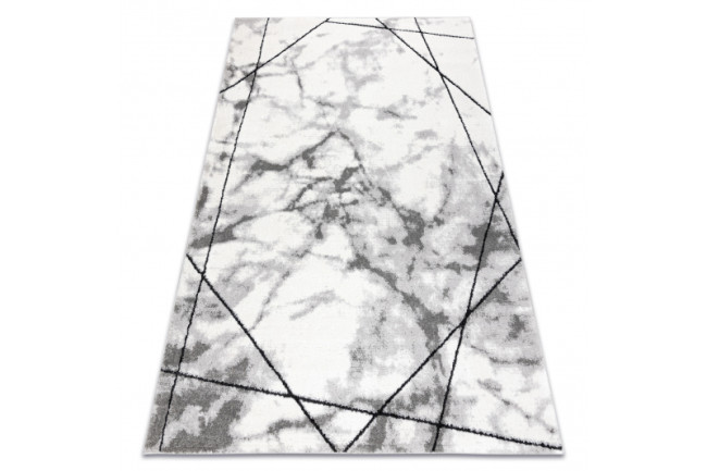 Koberec COZY Lina, geometrický, marmur - sivý