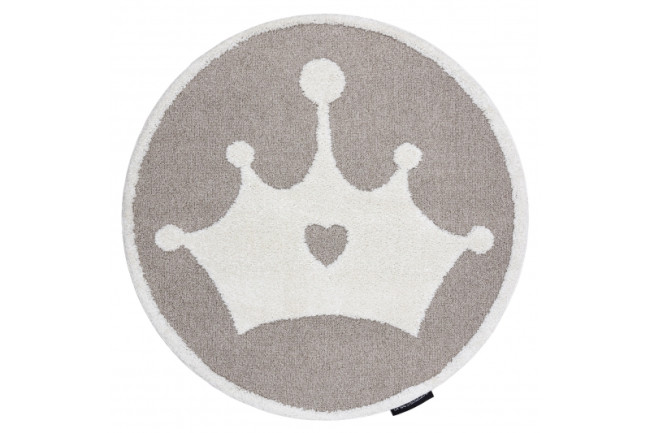 Koberec JOY Crown kruh béžový / krém