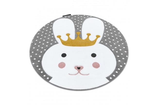 Koberec KRUH PETIT BUNNY KRÁLIK sivý