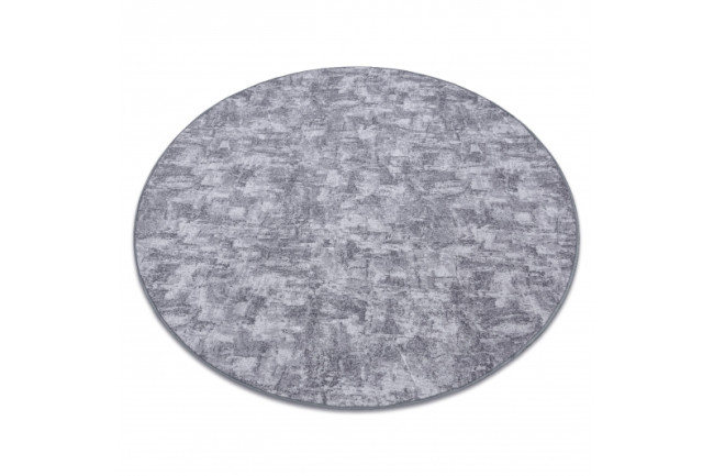 Koberec kruh SOLID sivý 90 BETON
