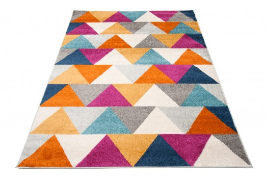 Koberec LAZUR C944I biely / oranžový