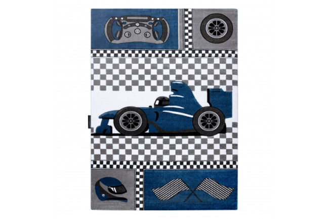 Koberec PETIT RACE FORMULA 1 AUTO nebeský