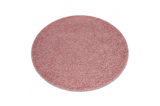 Koberec SOFFI kruh shaggy ružový