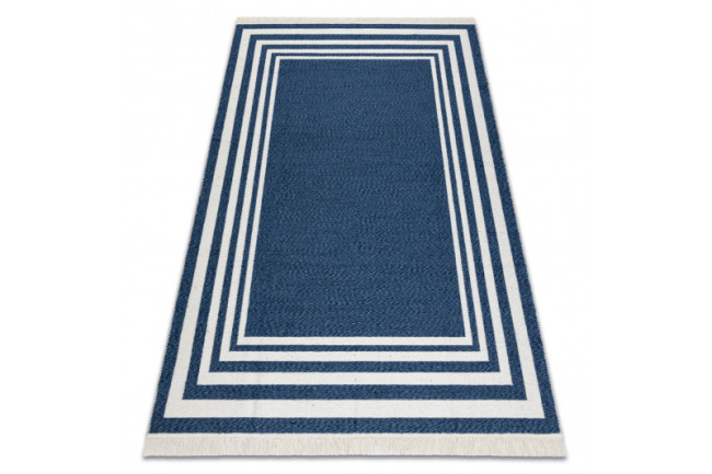 Koberec TWIN 22990 Ramka, romby granát / krém